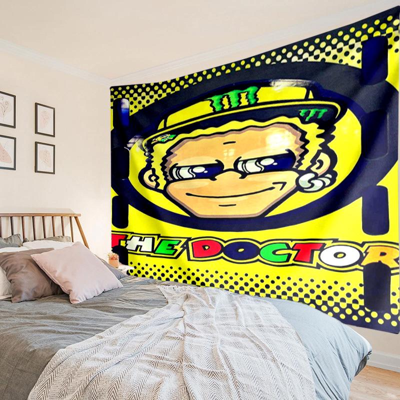 Yellow Racing Gear Tapestry, Unique Design Tapestry, Wall Decor for Bedroom,Livingroom, Playroom,Heartwarming Fan Holiday Gifts