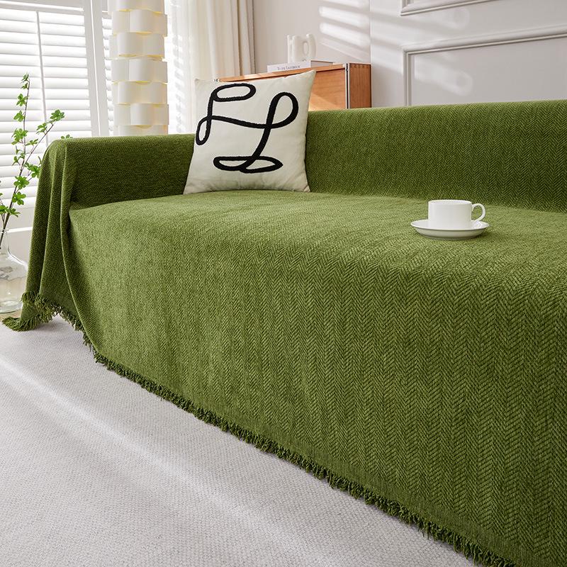 Чехол для дивана из водонепроницаемой ткани с защитой от кошек из шенилла для всех сезонов