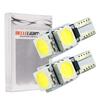 BELLELiGHT T5 LED Bulb, White, 9 Column Explosion Meter Bulb, Type 5050, 3-Chip SMD