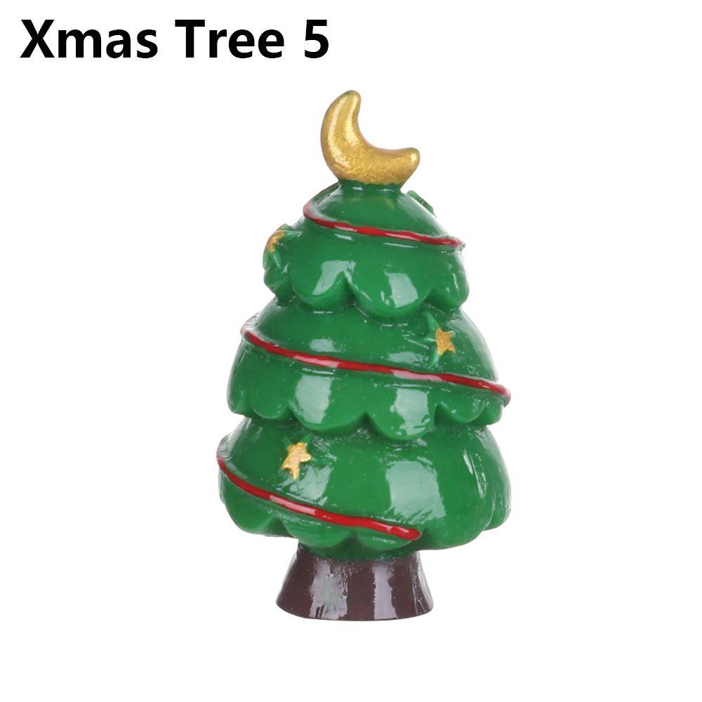 Garden Bonsai Decor Home Decorations Christmas Figurines Xmas Tree Miniature Snowman Santa Claus