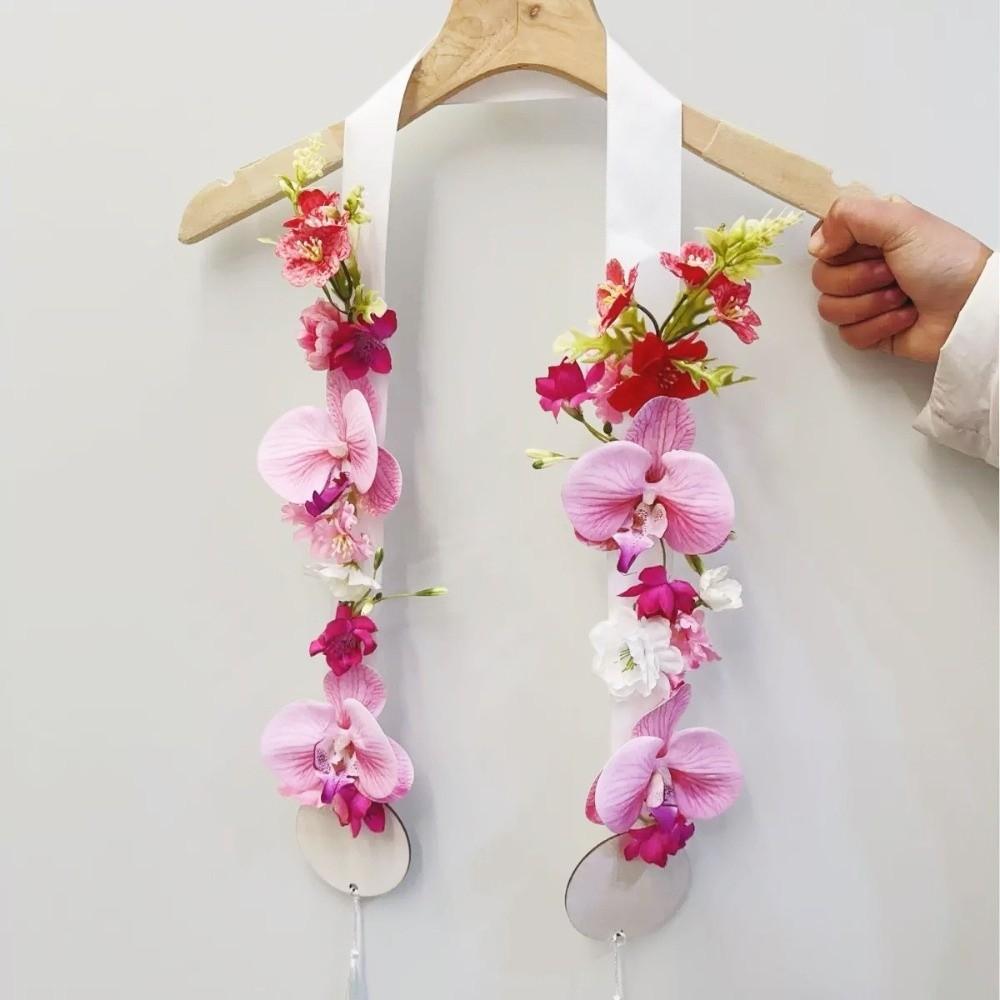 Multi-purpose Realistic Graduation Tie Tie Flowers Welcome Sash Wedding Ceremony