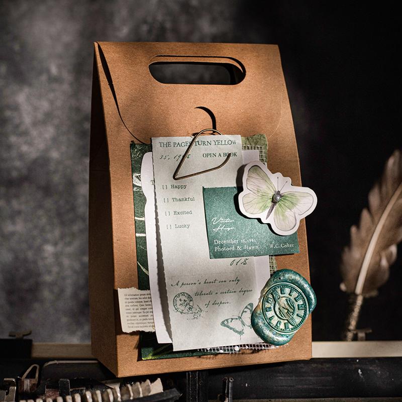 Journal GO 30pages The Literary Giant's Memo Pads Collage Journaling Decoration Material Paper Scrapbooking Handmade Papers