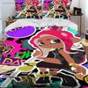 3D Печать S-Splatoon Мультяшный Комплект Постельного Белья Печатный Комплект С Наволочкой Покрывало на Одеяло Мягкое Размер Queen King Постельное Белье Дом