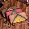 Vintage Embossing Genuine Leather Long Women Wallet Multi-card Position Clutch Bags Wallet Card Holder Purse