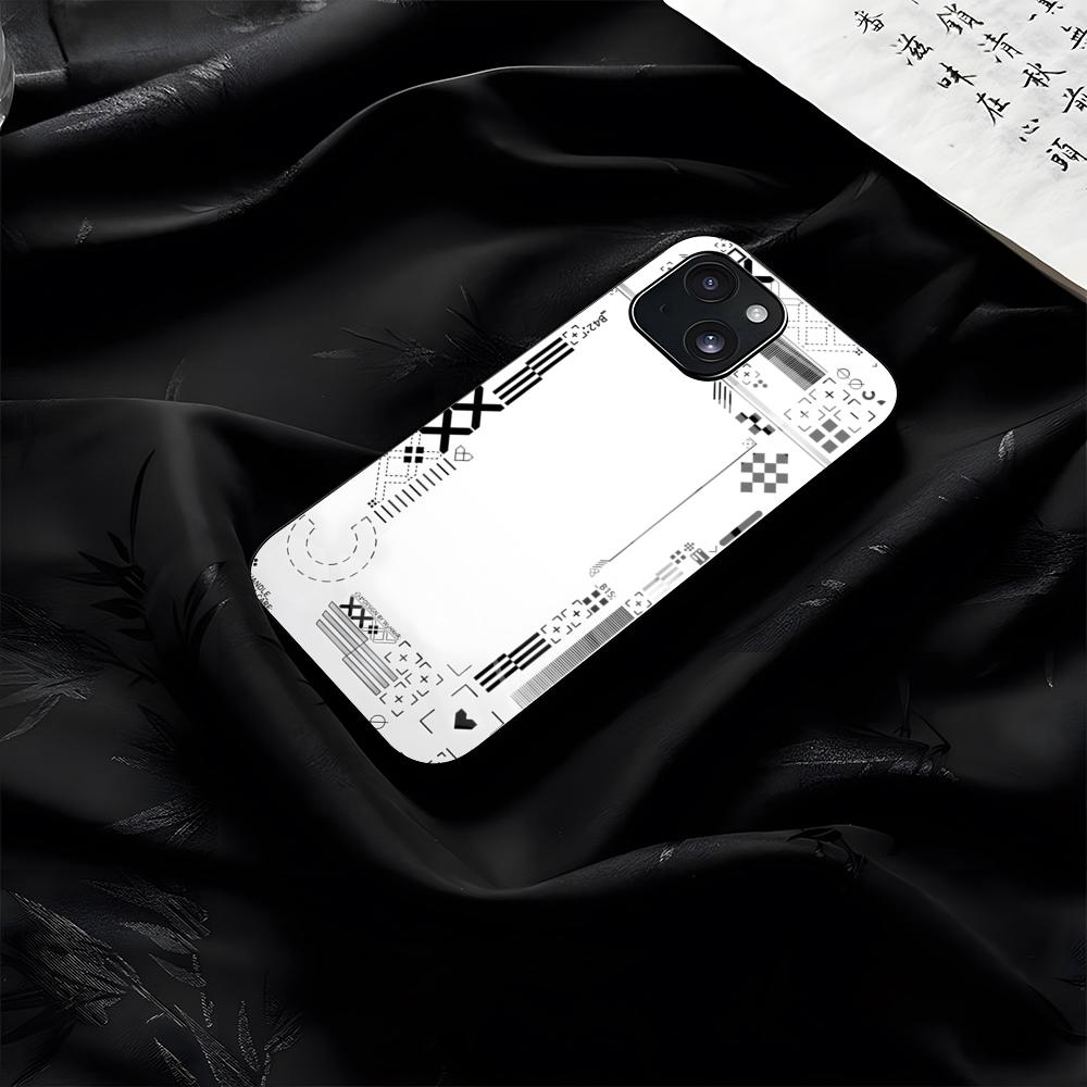 Чехол для телефона с принтом Patten для iPhone 17 Pro Max 16 15 14 Pro Max 13 11 Plus Стеклянная крышка