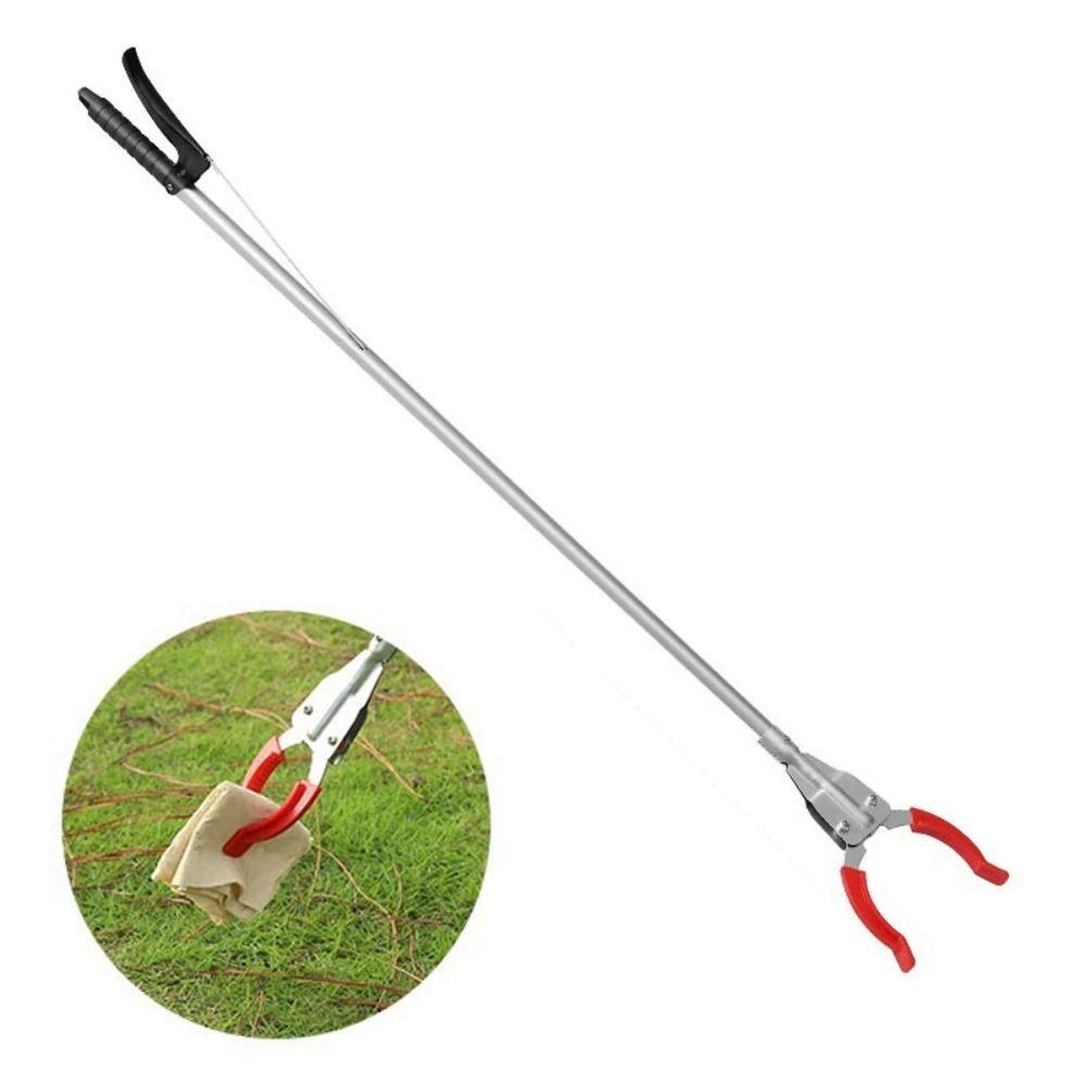 Non Slip Jaw Trash Picker Grabber Stainless Steel Garbage Pickup Claw Home Cleaning