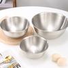 Stainless Steel Mixing Bowls Heavy Duty Nesting Salad Mixing Bowls with Scale Marks Multi-Purpose Cooking Bowls for Baking Kneading Marinating