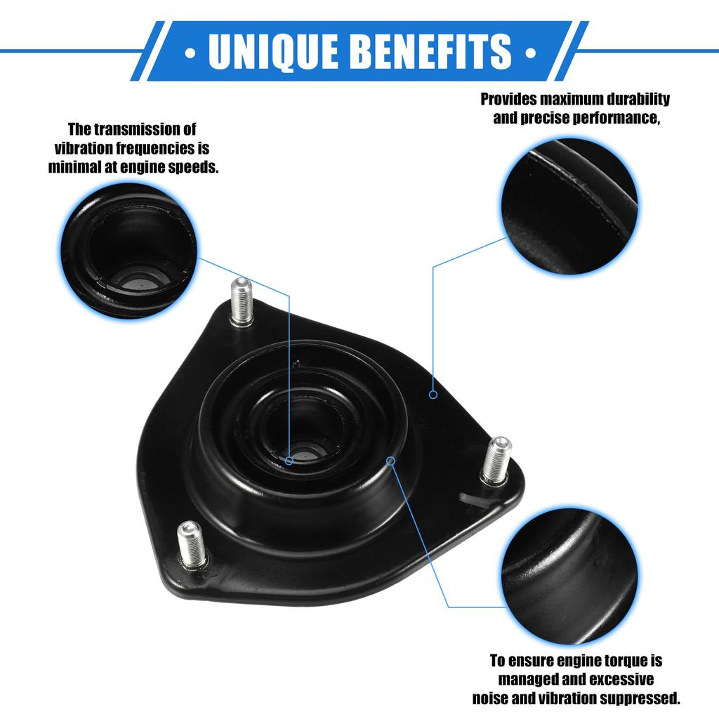 ABSOPRO Engine Strut Mount for Hyun and Tiburon Part Number Mounting Bracket Daihatsu, Elantra, (1996-2006), Anti-Deformation, Metal, Black,