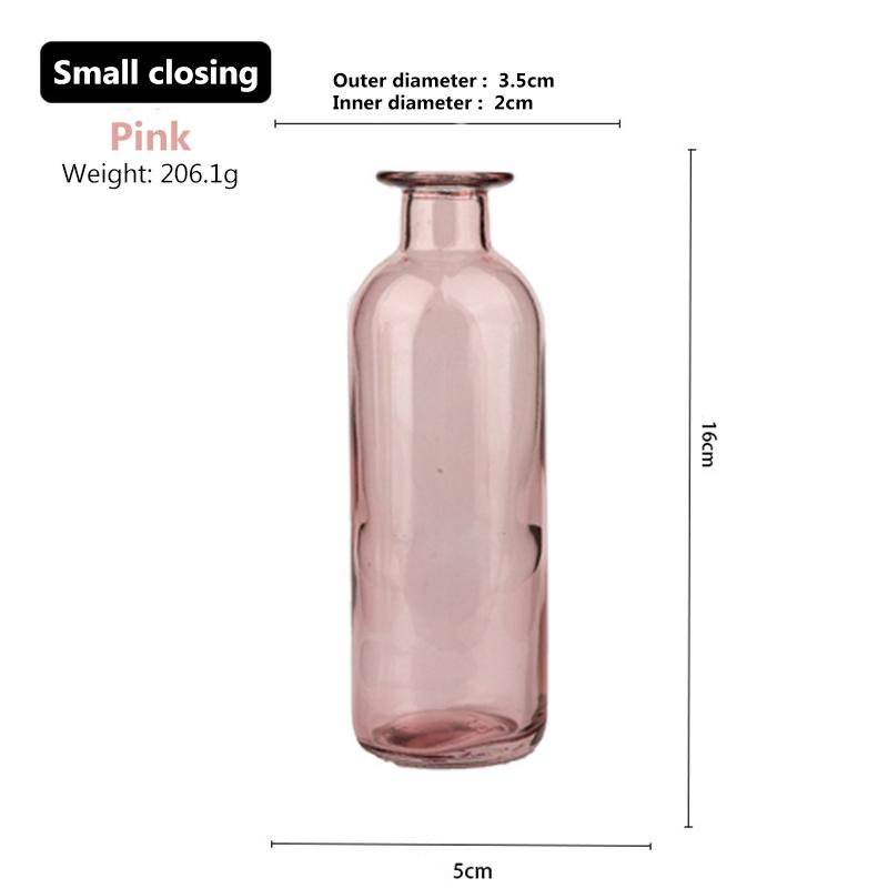 Стеклянная ваза для гостиной, сушеные цветы, скандинавский стиль, стеклянная прозрачная ваза с укропом, аксессуары для украшения дома, вазы для цветов для дома