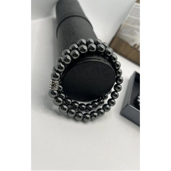 ГЕМАТИТ БРАСЛЕТ СТРЕСС И ГОЛОВОКРУЖЕНИЕ УНИСЕКС БРАСЛЕТ ИЗ НАТУРАЛЬНОГО КАМНЯ 100% Натуральный Камень