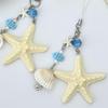 Милая цепочка для телефона в морском стиле со звездой, ракушкой и жемчугом, шнурок, шарм для CCD-камеры, аксессуары, брелок для девочки, кулон, украшения для сумки, подарок