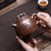 310 мл Исинский ручной фиолетовый глиняный чайник Бытовой красивый чайник Традиционный ручной резьбы Дракон Чайник Китайский набор для чая из Цзыша