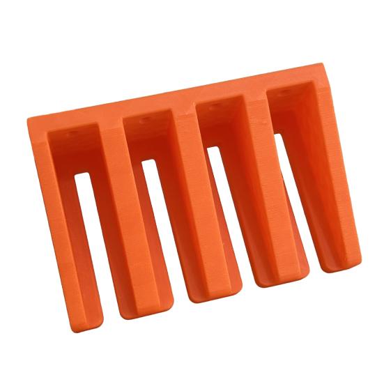 Parallel Clamp Rack Wall-Mounted Clamps Holder Stores Up to 4 Woodworking Clamps Bar Clamps Organizer for Workshop Shed