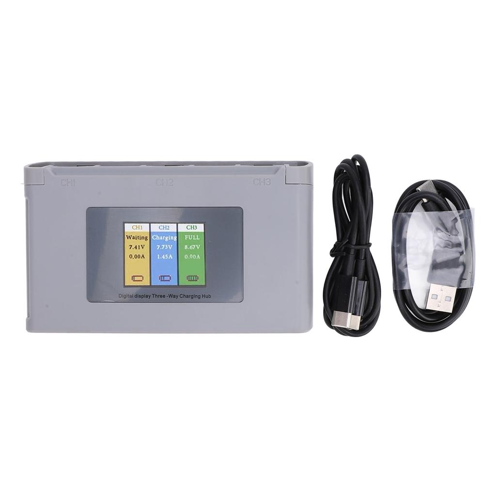 Drone 3 Battery Charger Hub ABS ударопрочный USB Drone Battery зарядная станция с цифровым дисплеем