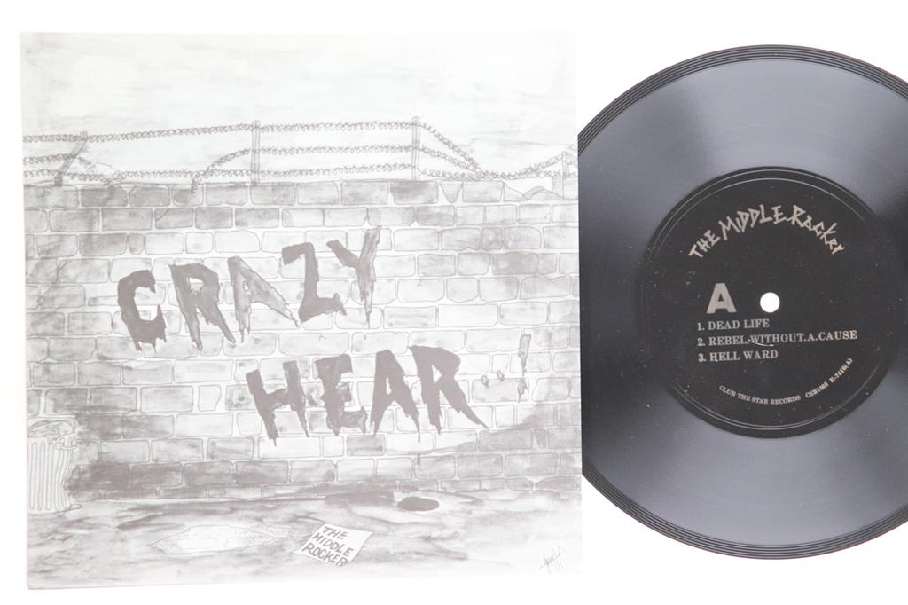 7inch Record MIDDLE ROCKER Crazy Hear CSR1002 CLUB THE STAR 1985 Japan Japanese PopRock Used