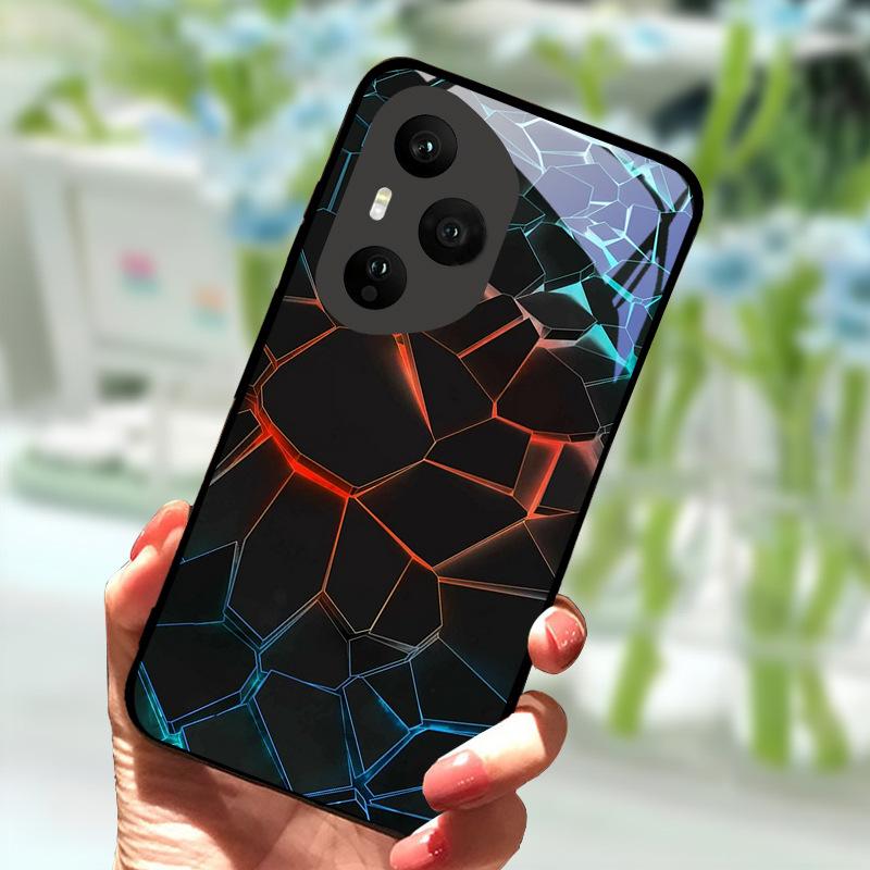 Чехол для Honor 400 Pro 5G Роскошный Закаленное Стекло Противоударный Чехол Для Honor400 Pro 400Pro Задняя Панель Телефона Ударопрочный Fundas Capa