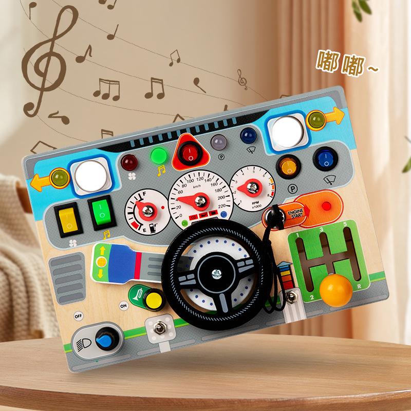 Монтессори Электроника Занятый Руль Раннее Обучение Обучающая Занятая Игрушка Рекордер Детский Сад Игрушка для Раннего Развития