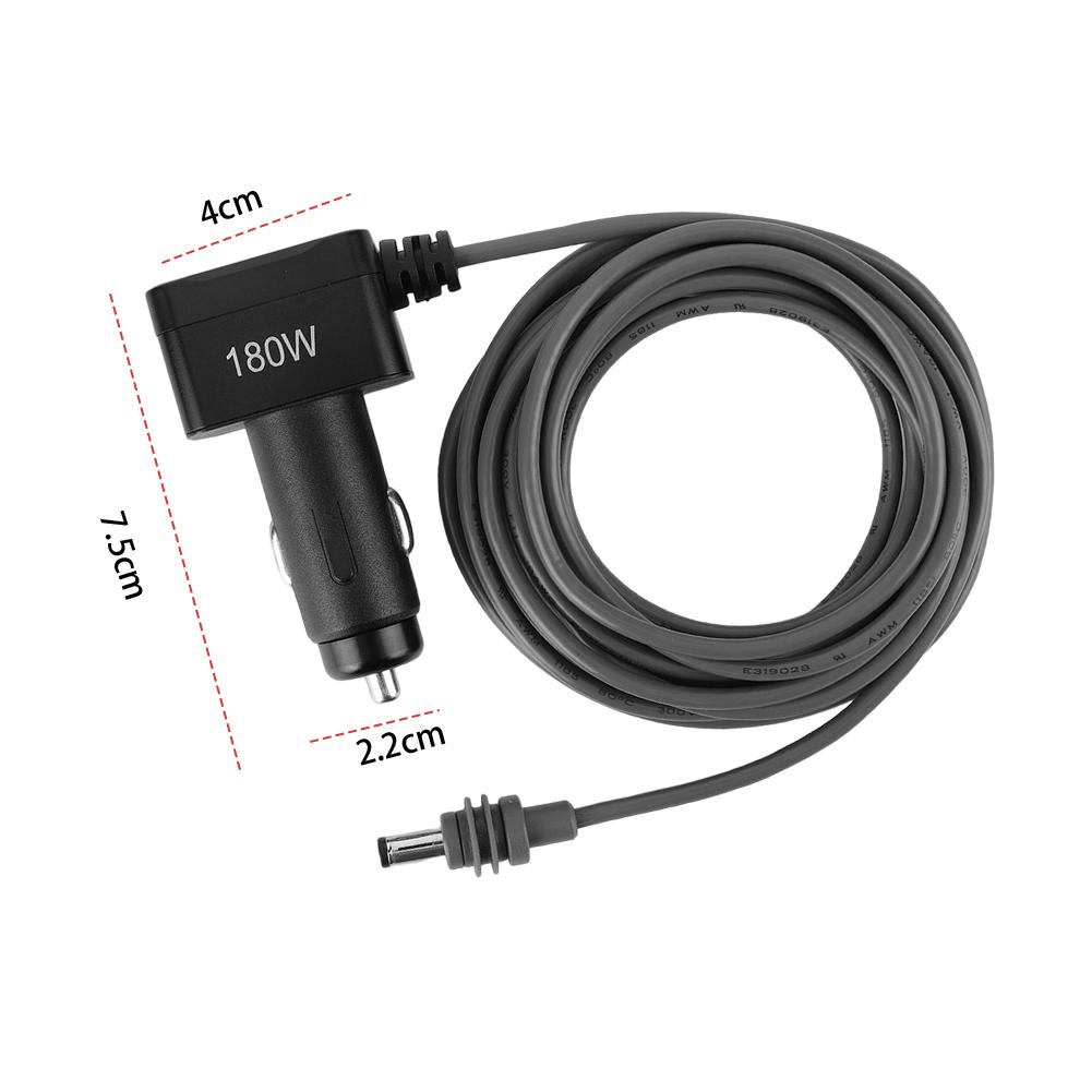 Для Starlink Mini 3-в-1 Автомобильное зарядное устройство Кабель USB-C/USB-A Порты DC Питание 12В-24В Адаптер прикуривателя
