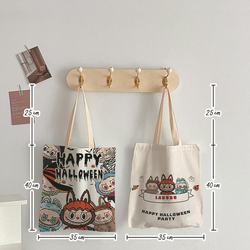 2025 Women's Large Cartoon Canvas Tote Bag - Versatile, Stylish Shopping & Shoulder Bag