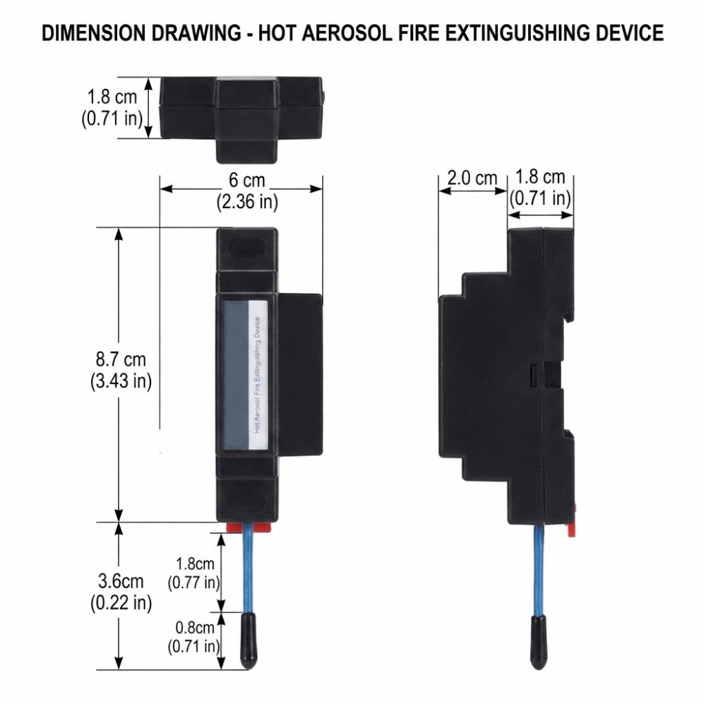 Pollution-Free Fire Extinguishing Device Automatic Fire Extinguishing Sticker Engine Compartment