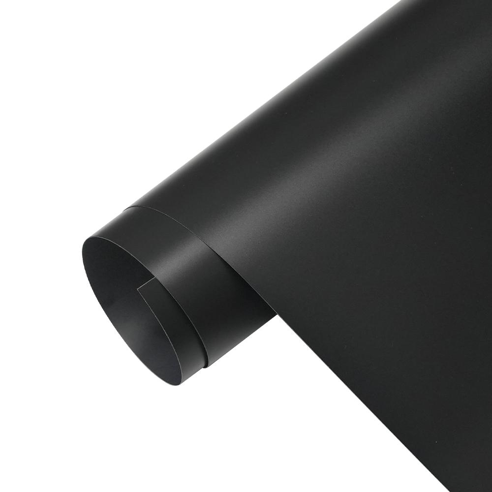 Matte Black Vinyl Film Car Wrapping Sheet Roll PET Film Bubble Free Automobiles DIY Roof Decal Sticker Car Decor Accessories