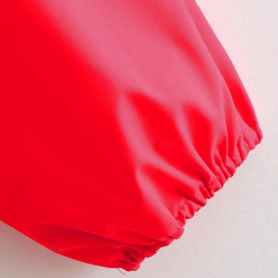 Yousheng женская рубашка с кукольным воротником, пышная рубашка на шнуровке с длинными рукавами, топы, однотонная рубашка свободного покроя с рюшами на подол, уличная одежда