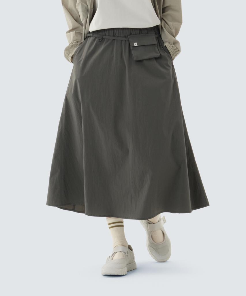 SNOWPEAK APPAREL Длинная юбка Root Flare (S26Mwrsk61) Деревенский хаки