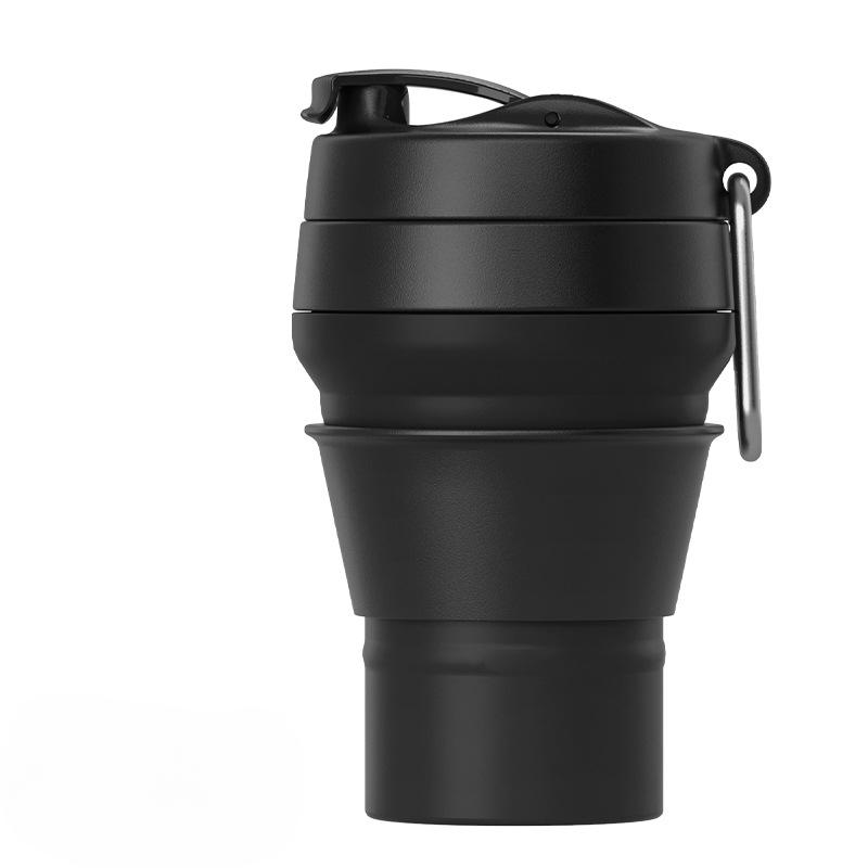 Складная силиконовая чашка, портативная соломенная чашка, устойчивая к падению детская чашка, подарочная чашка, пищевая кофейная чашка