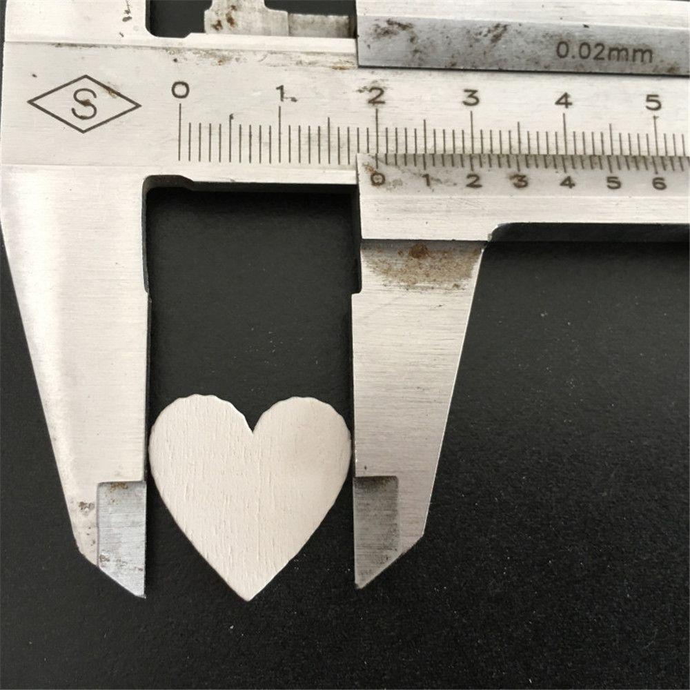 100pcs/set Chip DIY Crafts Art Collection Scrapbooking Heart Ornament Embellishment Natural Wood