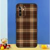 Коричневый Клетчатый Чехол Для Samsung Galaxy A52 A32 A22 A12 A13 A23 A33 A53 A51 A71 A15 A25 A14 A34 A54 Кейс