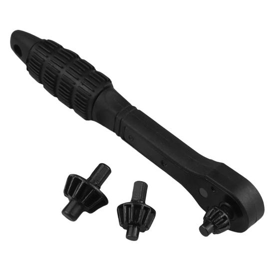 Ratchet Drill Chuck Key Wrench Anti-Slip Handle Ergonomic Multipurpose Universal Double Head Drill Press Chuck Key Mini Ratchet Spanner