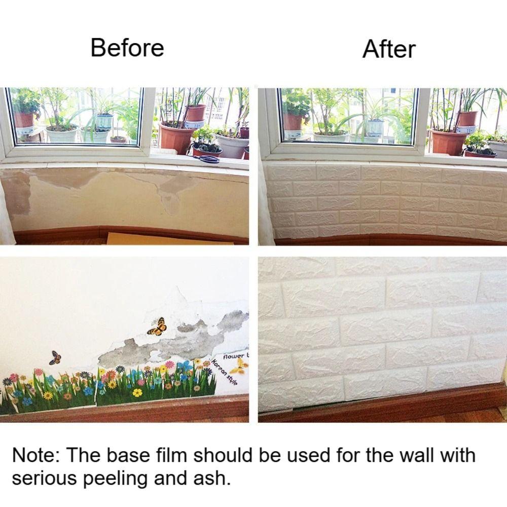 Peel and Stick 3D Imitation Brick Wall Stickers Waterproof Decorative Stickers TV Backdrop