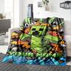 Minecraft Personalized Name Blanket Multi-purpose Personalized Blanket Warmthful Decor Throw For Bedding Bed Chair Nap Ideal for All Seasons