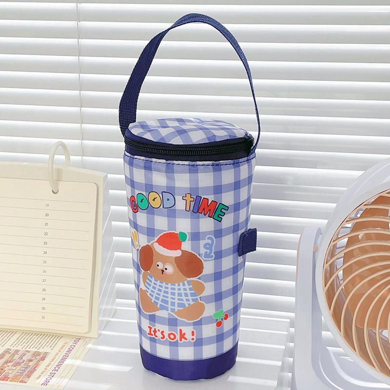 Portable Milk Tea Tote Bag Heat Preservation Bag Carrying Insulated Cup Cover Umbrella Bag Handbag Camping Drinkware Accessories