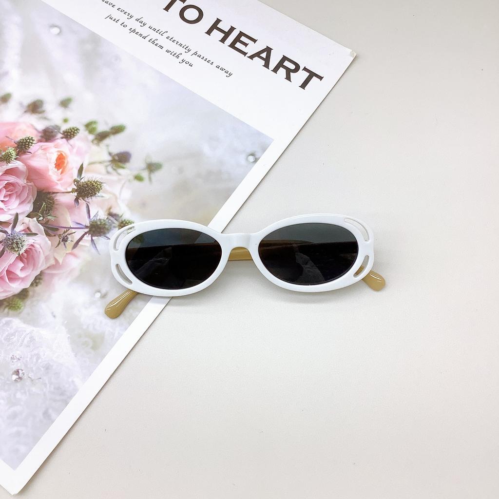 Fashion Oval Frame Children'S Sunglasses Fashion Girls Cute Sunglasses Sun Protection Uv Protection Boys Glasses