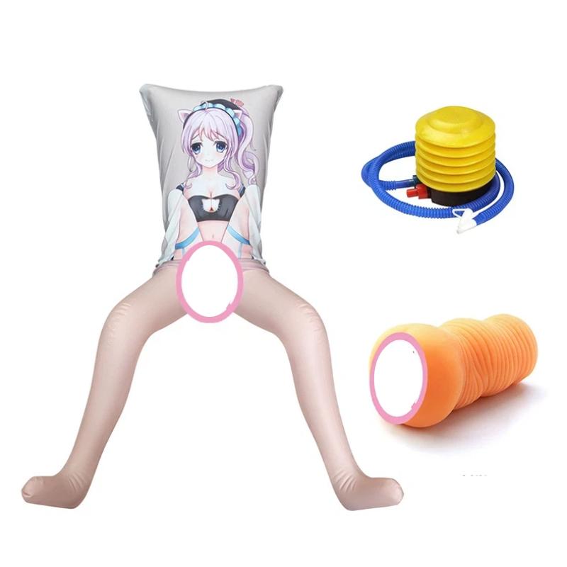Men's Sex Doll Anime Inflatable Doll Male PVC Masturbation Cup Erotic Sex Toy Adult Sex Product