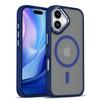 Чехол для телефона IPhone17 с противоударными полосками для Apple 15, магнитный, матовый, приятный на ощупь, защитный чехол
