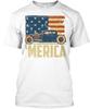 Футболка унисекс с американским флагом Merica Hot Rod