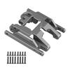 BDX RC Aluminum Alloy Skid Plate Transmission Mount Gearbox Base Center Frame Brace Hops Up for TRX4M 1/18 RC Crawler Car Parts