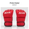 MMA Half-Finger Gloves for Adults & Kids - Professional Training, Competition, Sanda, Sandbag Combat, Home Boxing Gloves