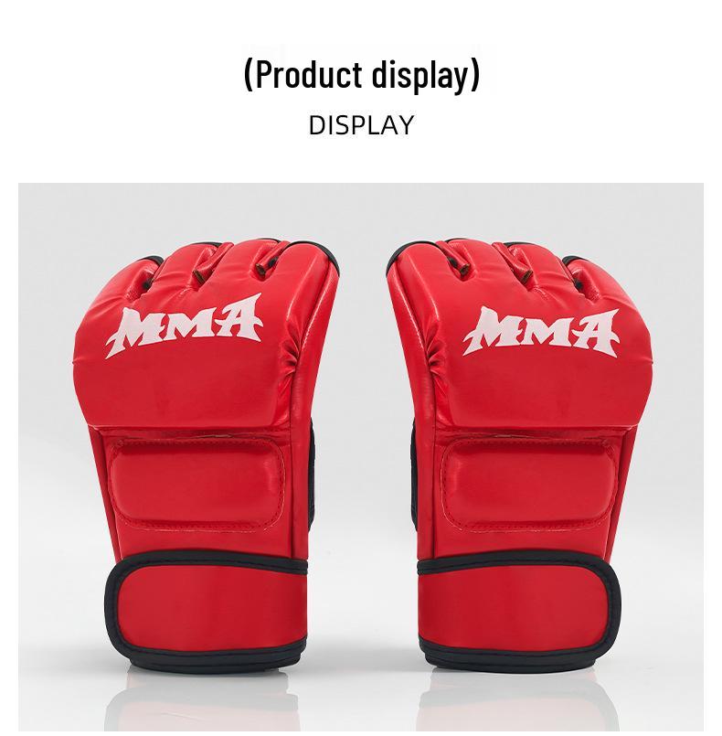 MMA Half-Finger Gloves for Adults & Kids - Professional Training, Competition, Sanda, Sandbag Combat, Home Boxing Gloves