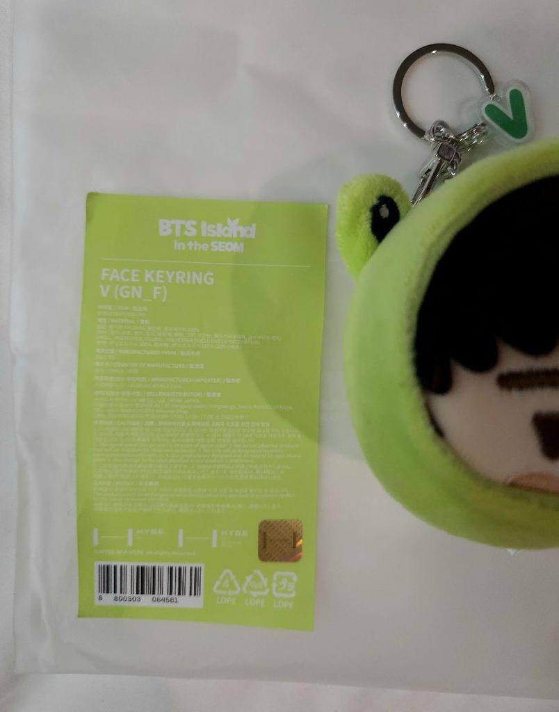 [USED] BTS FESTA 2025 Face Keyring V Taehyung Plush Toy