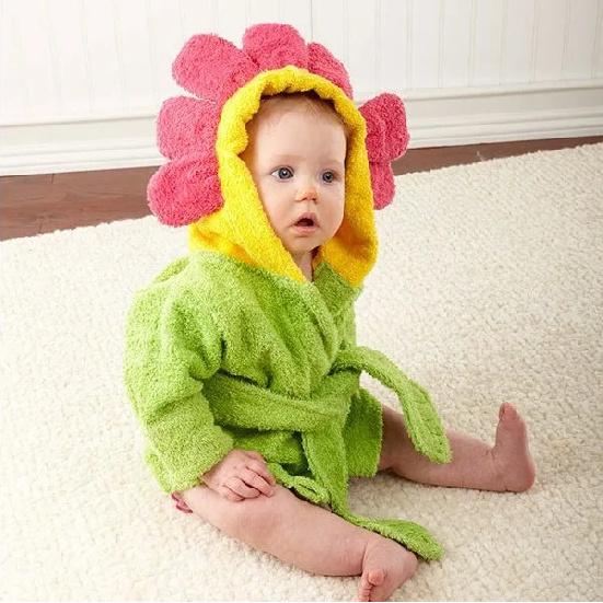 Custom Baby Name Cotton Baby Robe Bath Towel Cute Hoodies Infant Bath Blanket Kid Soft Bathrobe Kid Clothes