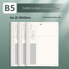 Прочный блокнот формата B5 на кольцах: Толстый, Удобный, Идеально для студентов