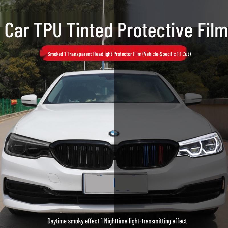 Защитная пленка для фар BMW 4 серии (2013-2026) - Задымленный прозрачный ТПУ