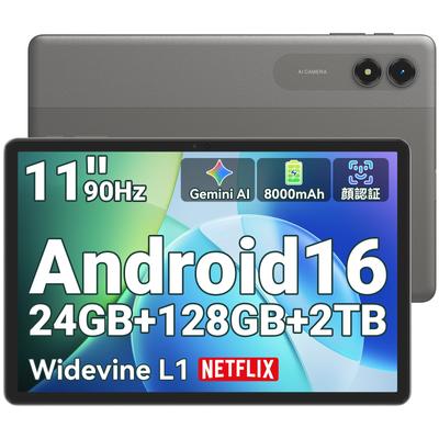 16 Новых для T50WiFi 90 Гц FHD Большой Широкий Widevine L1 Netflix Android Камера с Лицом 8000 мАч 5G LINE Потоковое Видео [Android 11-дюймовый Планшет, 2026] Модель,