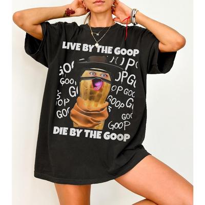Смешная песня The Burnt Peanut Живи по Goop Умри по Goop Футболка Футболка с принтом