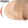 Women's Sandals Summer New Soft Leather Flat Bottom Sandals Simple and Versatile Mom Sandals Middle-aged Anti-slip Open Toe Sandals