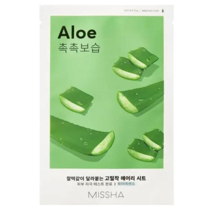 Masque tissu - Missha Airy Fit - Aloe - Hydratant - Apaisant