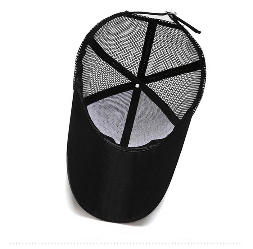 Бейсбольная кепка Trucker Snapback Mesh изогнутая мужская женская летняя шляпа от солнца